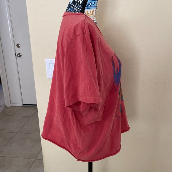 Beatles "Let It Be" Acid Wash Cotton Woman Crop Top in size 3X pre-owned Good - Picture 7 of 10